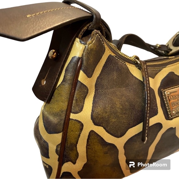 DOONEY & BOURKE Leather Giraffe Print Shoulder Handbag Purse J6717325 - Picture 5 of 11